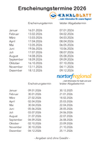 Erscheinungstermine 2026